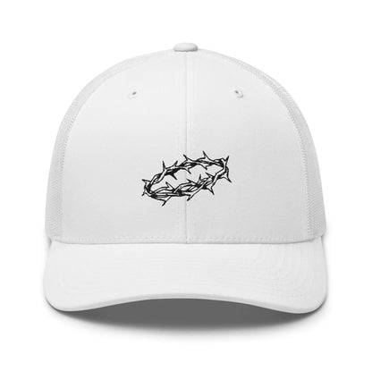 Crown of Thorns Christian Trucker Hat Black