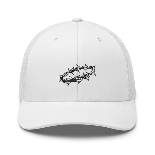 Crown of Thorns Christian Trucker Hat Black