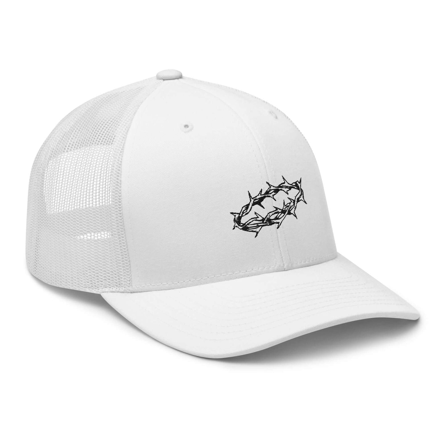 Crown of Thorns Christian Trucker Hat Black