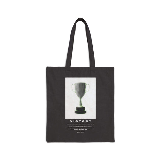 Victory In Him Christian Tote Bag