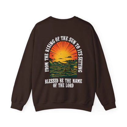 Psalm 113:3 Western Christian Crewneck Unisex