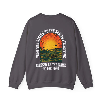 Psalm 113:3 Western Christian Crewneck Unisex